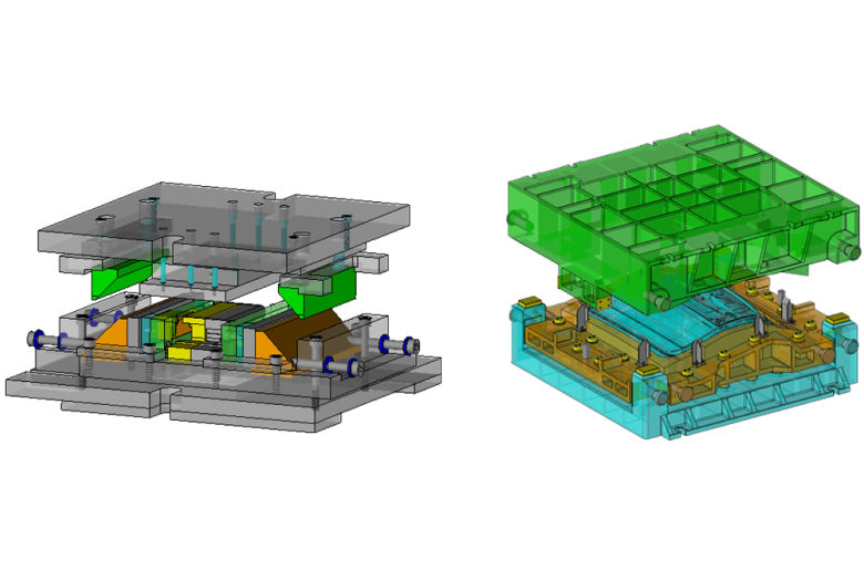 順送・単発・トランスファ型まで、幅広い金型設計をサポート