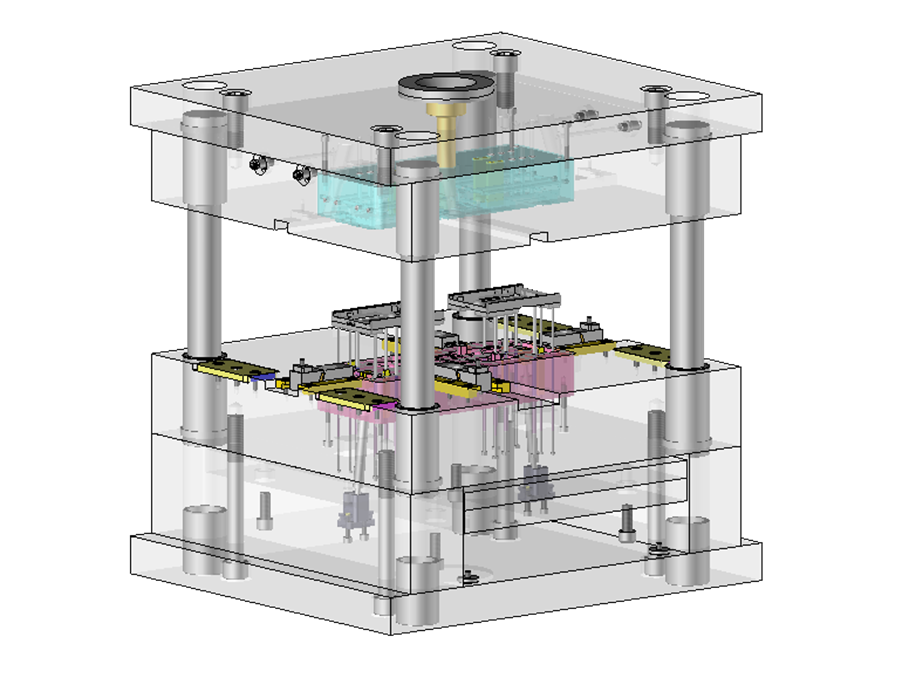 2プレート、3プレートなど
各種のモールドベースを標準装備