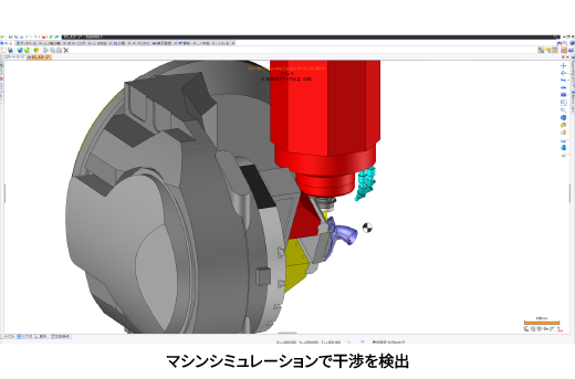標準装備されたマシンシミュレーション
